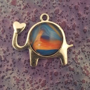 Handmade Love Elephant Pendant Necklace